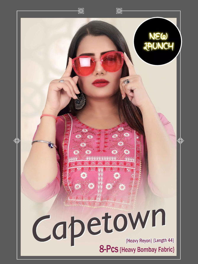 Beauty Queen Capetown 2 Ethnic Wear Wholesale Kurti Collection 